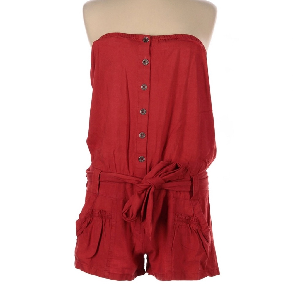 Ra 100% Linen Romper Size (M)